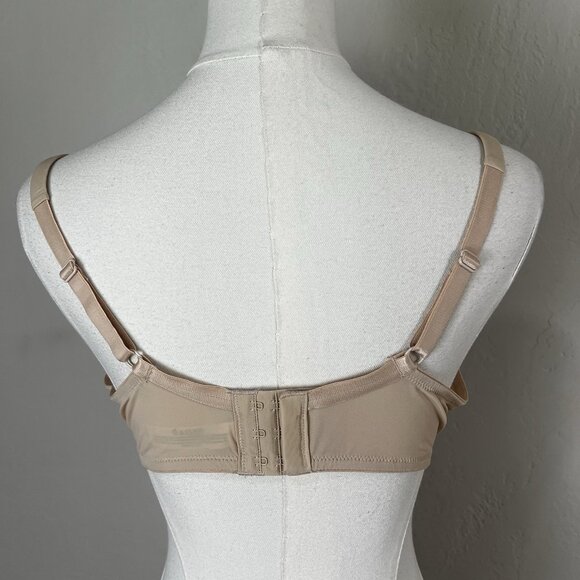 Motherhood Maternity 38B Full Coverage Underwire Clip Down Nursing Bra Beige - Picture 2 of 7